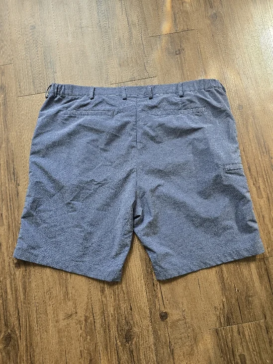 Greg Norman Collection Blue Flat Front Performance Shorts - Picture 4 of 4